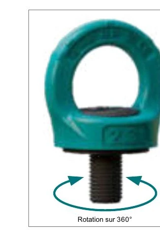 Anneau de levage rotatif automatique