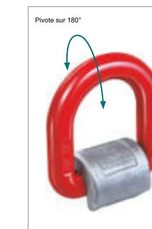Anneau de levage articulé à souder