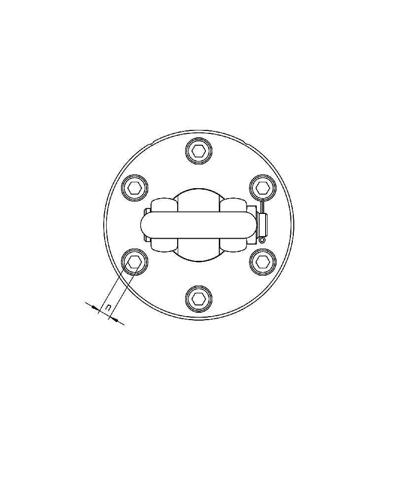 Vue cotée du MEGA Lifting Point MLP